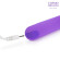 Фиолетовый мини-вибромассажёр со скошенным кончиком - 13 см. Фиолетовый мини-вибромассажёр со скошенным кончиком - 13 см.