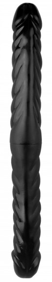 Черный двухсторонний спиралевидный фаллоимитатор - 42,5 см. Черный двухсторонний спиралевидный фаллоимитатор - 42,5 см.