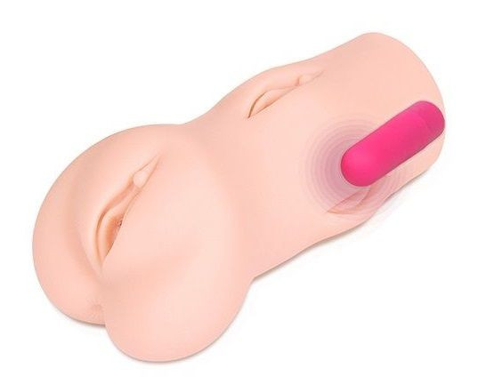 Телесный вибромастурбатор-вагина Dream Auto Телесный вибромастурбатор-вагина Dream Auto