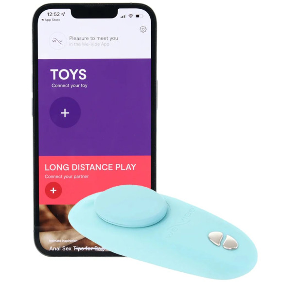 Аквамариновый вибратор We-Vibe Moxie+