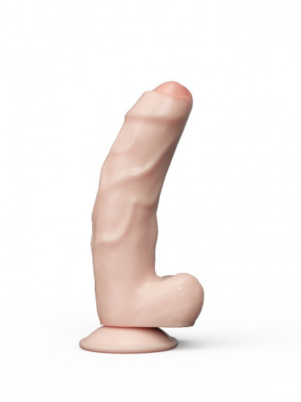 Фаллоимитатор REAL Standard с полузакрытой головкой - 18 см.