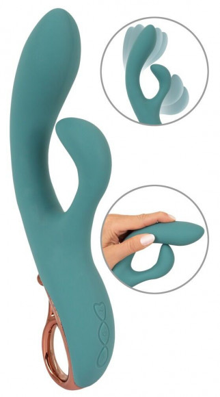 Бирюзовый вибратор-кролик The Magician Rabbit Vibrator - 22,5 см. Бирюзовый вибратор-кролик The Magician Rabbit Vibrator - 22,5 см.