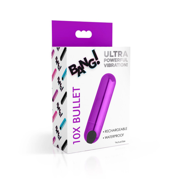 Лиловая вибропуля 10X Rechargeable Vibrating Metallic Bullet Лиловая вибропуля 10X Rechargeable Vibrating Metallic Bullet