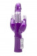 Фиолетовый вибратор Multiply с двумя отростками - 23,5 см.