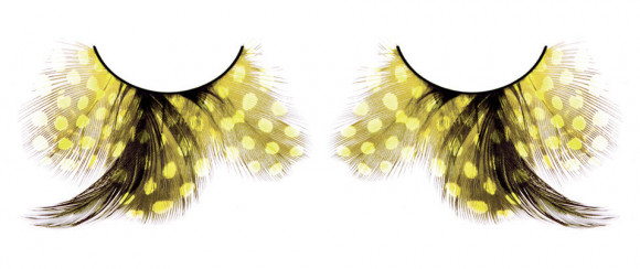 Жёлтые ресницы-перья Жёлтые ресницы-перья