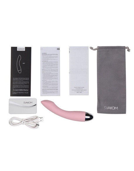 Нежно-розовый изогнутый вибратор Amy - 17 см. Нежно-розовый изогнутый вибратор Amy - 17 см.