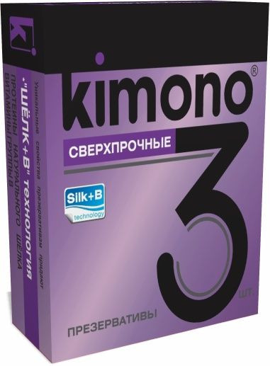 Сверхпрочные презервативы KIMONO - 3 шт. Сверхпрочные презервативы KIMONO - 3 шт.