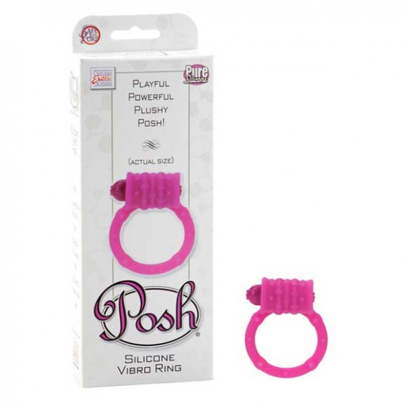 Розовое эрекционное кольцо Posh Silicone Vibro Rings Розовое эрекционное кольцо Posh Silicone Vibro Rings