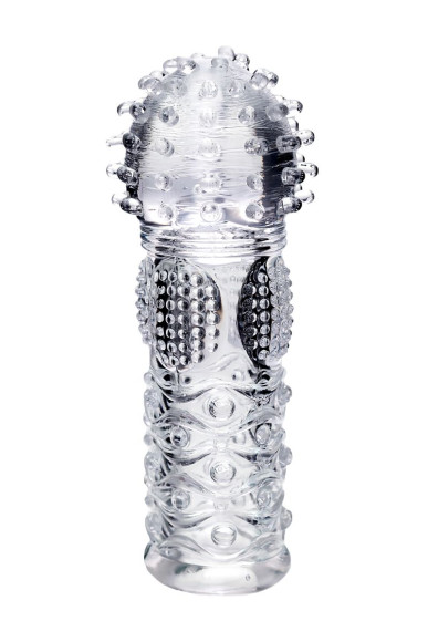 Прозрачная рельефная насадка на палец Hicks - 8,5 см. Прозрачная рельефная насадка на палец Hicks - 8,5 см.