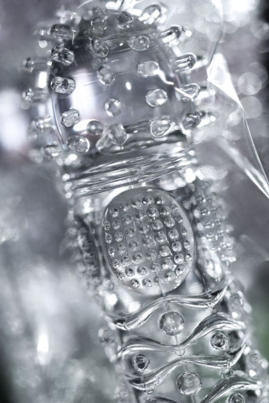 Прозрачная рельефная насадка на палец Hicks - 8,5 см. Прозрачная рельефная насадка на палец Hicks - 8,5 см.