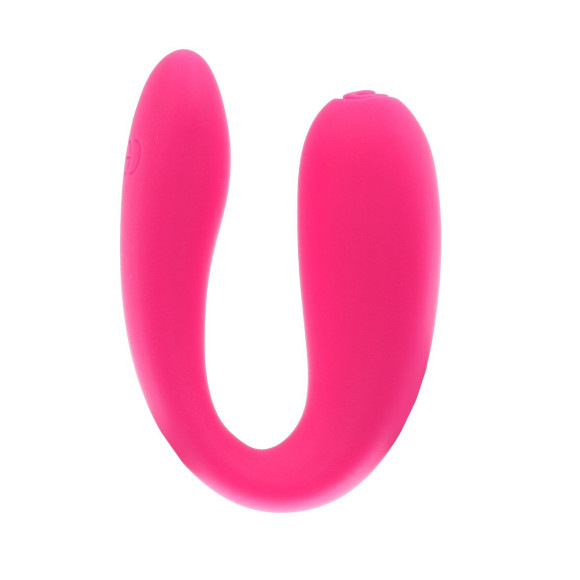 Розовый стимулятор для пар с вибропулей Розовый стимулятор для пар с вибропулей