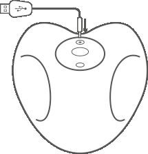 Стильный фиолетовый вибромассажер Heart Throp