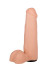 Реалистичная насадка-фаллос для трусиков с плугом - 17 см.