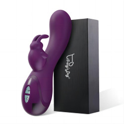 Фиолетовый вибратор-кролик Craybit Rabbit Vibrator - 21 см.