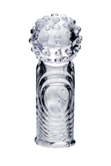 Прозрачная рельефная насадка на палец Ricol - 8 см. Прозрачная рельефная насадка на палец Ricol - 8 см.