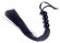 Черная силиконовая плеть - 37 см.