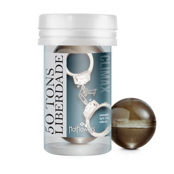 Лубрикант на масляной основе 50 Tons Liberdade с охлаждающе-разогревающим эффектом (2 шарика по 3 гр.) Лубрикант на масляной основе 50 Tons Liberdade с охлаждающе-разогревающим эффектом (2 шарика по 3 гр.)