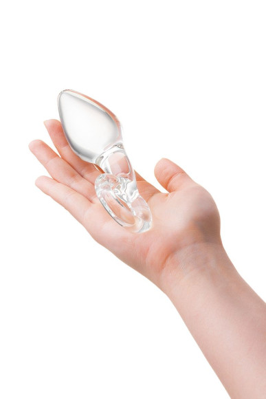 Прозрачная анальная втулка из стекла - 14,5 см. Прозрачная анальная втулка из стекла - 14,5 см.