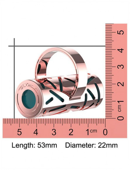 Зеленая вибропулька на палец Gold Finger в металлическом корпусе