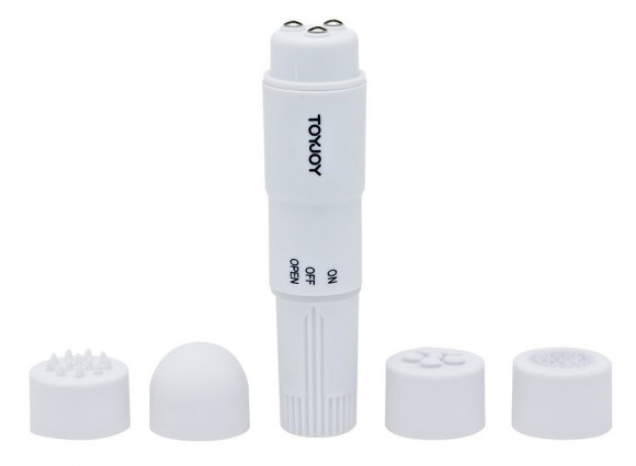 Мини-стимулятор Pocket Rocket с 4 сменными насадками