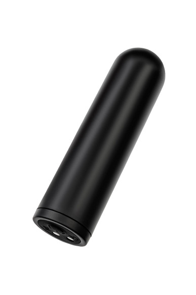 Черная перезаряжаемая вибропуля с пультом ДУ RealStick CALIBER Черная перезаряжаемая вибропуля с пультом ДУ RealStick CALIBER