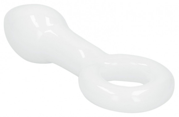 Белая анальная пробка Plugger - 11,9 см.