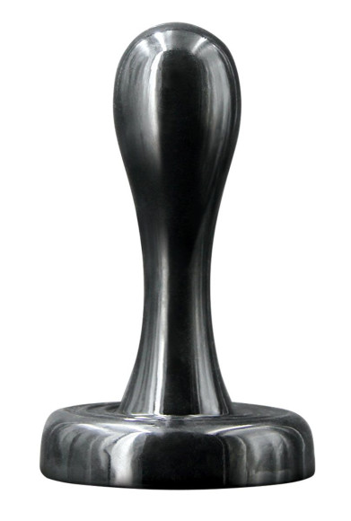 Черная анальная пробка Bowler Plug SM - 8,4 см. Черная анальная пробка Bowler Plug SM - 8,4 см.