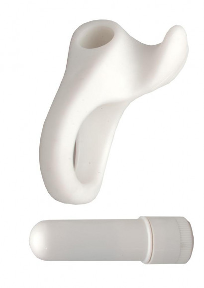 Белое виброкольцо Throb Белое виброкольцо Throb