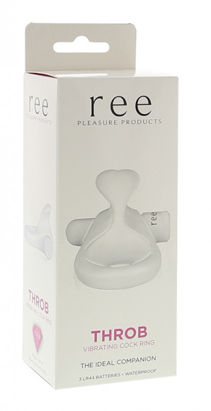 Белое виброкольцо Throb Белое виброкольцо Throb