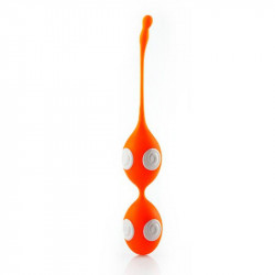 Стильные оранжевые вагинальные шарики Love Balls
