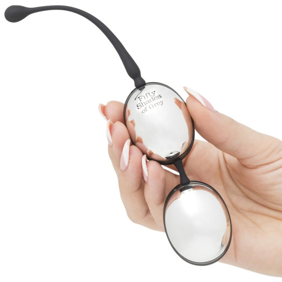 Серебристо-черные вагинальные шарики Inner Goddess Silver Jiggle Balls Серебристо-черные вагинальные шарики Inner Goddess Silver Jiggle Balls