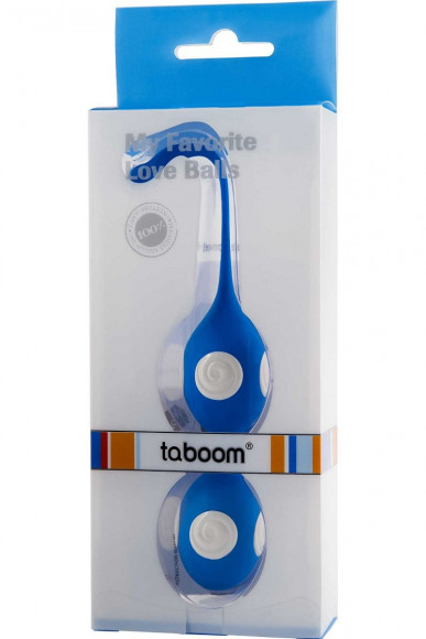 Стильные голубые вагинальные шарики Love Balls Стильные голубые вагинальные шарики Love Balls