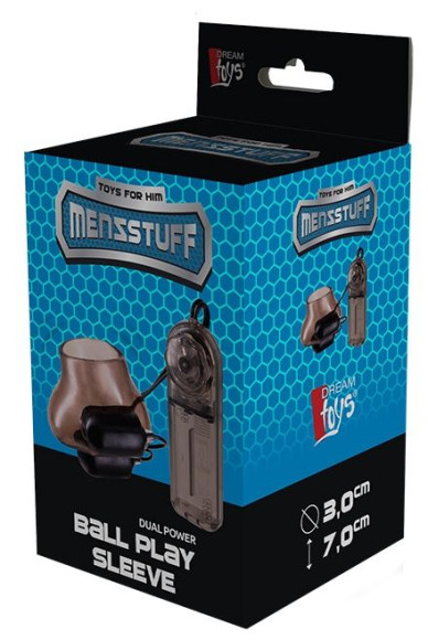 Стимулирующая насадка для мошонки DUAL POWER BALL PLAY SLEEVE Стимулирующая насадка для мошонки DUAL POWER BALL PLAY SLEEVE