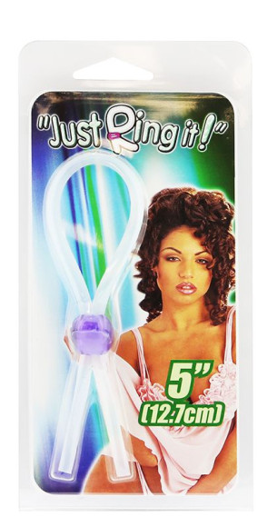 Прозрачное лассо с фиолетовой бусиной SILICONE COCK RING WITH BEAD LAVENDER Прозрачное лассо с фиолетовой бусиной SILICONE COCK RING WITH BEAD LAVENDER