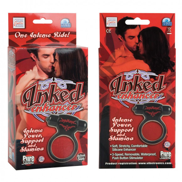 Черное виброколечко Inked Черное виброколечко Inked