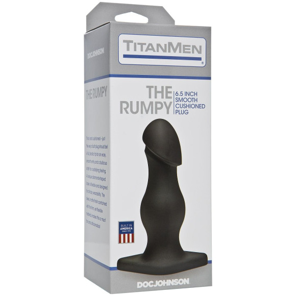 Чёрная анальная пробка TitanMen The Rumpy - 16,5 см. Чёрная анальная пробка TitanMen The Rumpy - 16,5 см.