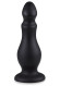 Черный плаг-массажёр - 14 см. Черный плаг-массажёр - 14 см.