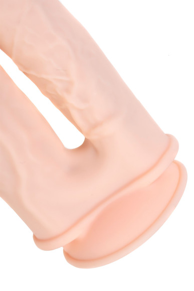 Телесный анально-вагинальный вибратор RealStick Silicone Jason M - 18 см. Телесный анально-вагинальный вибратор RealStick Silicone Jason M - 18 см.