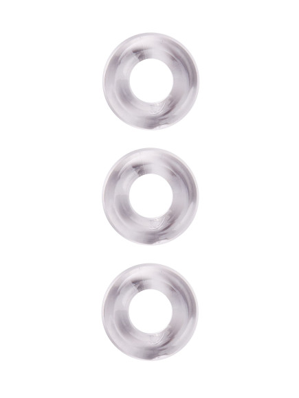 Набор из 3 гладких прозрачных эрекционных колец Набор из 3 гладких прозрачных эрекционных колец