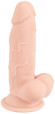 Телесный реалистичный фаллоимитатор на присоске - 17 см. Телесный реалистичный фаллоимитатор на присоске - 17 см.