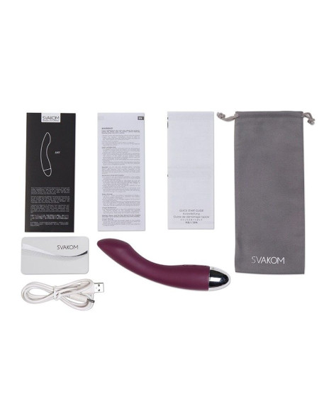 Фиолетовый изогнутый вибратор Amy - 17 см. Фиолетовый изогнутый вибратор Amy - 17 см.