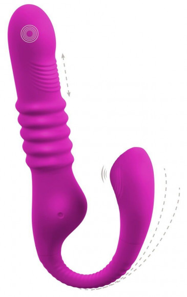 Лиловый вибратор 3 Function Vibrator с функцией фрикций и постукиванием Лиловый вибратор 3 Function Vibrator с функцией фрикций и постукиванием