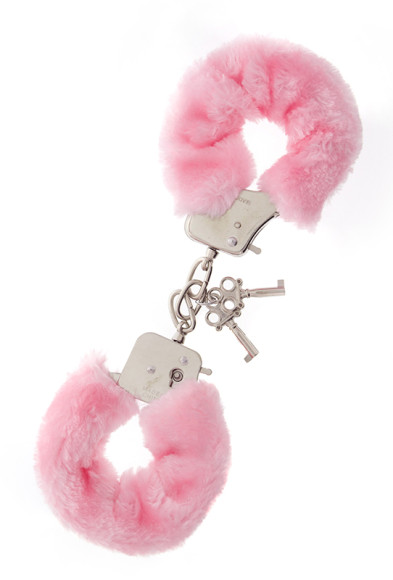Металлические наручники с розовой меховой опушкой METAL HANDCUFF WITH PLUSH PINK Металлические наручники с розовой меховой опушкой METAL HANDCUFF WITH PLUSH PINK