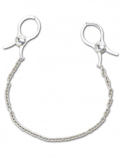 Металические зажимы на соски NIPPLE C-CLAMPS с цепью