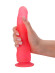 Розовый гелевый фаллоимитатор на присоске - 19,3 см. Розовый гелевый фаллоимитатор на присоске - 19,3 см.