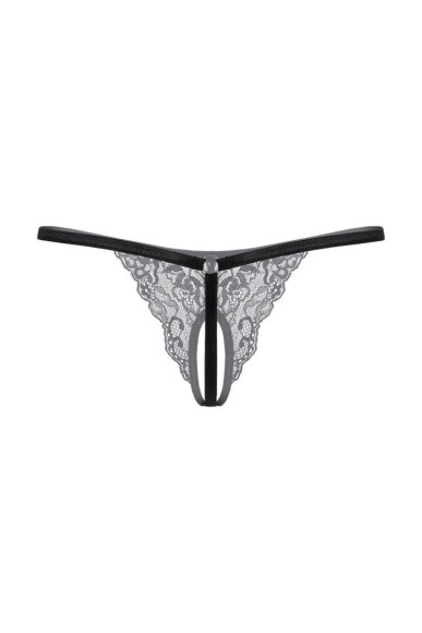 Кружевные трусики-стринг с разрезиком Кружевные трусики-стринг с разрезиком