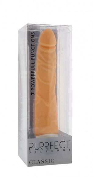 Телесный вибратор-реалистик PURRFECT SILICONE CLASSIC 7.1INCH FLESH - 18 см. Телесный вибратор-реалистик PURRFECT SILICONE CLASSIC 7.1INCH FLESH - 18 см.