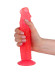 Рельефный розовый фаллоимитатор на присоске - 19,5 см. Рельефный розовый фаллоимитатор на присоске - 19,5 см.