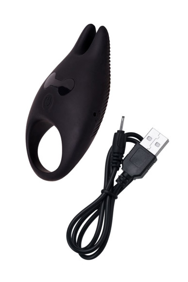 Чёрное эрекционное виброкольцо Erotist из силикона Чёрное эрекционное виброкольцо Erotist из силикона