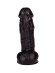 Реалистичный чёрный фаллоимитатор на присоске - 17,8 см. Реалистичный чёрный фаллоимитатор на присоске - 17,8 см.